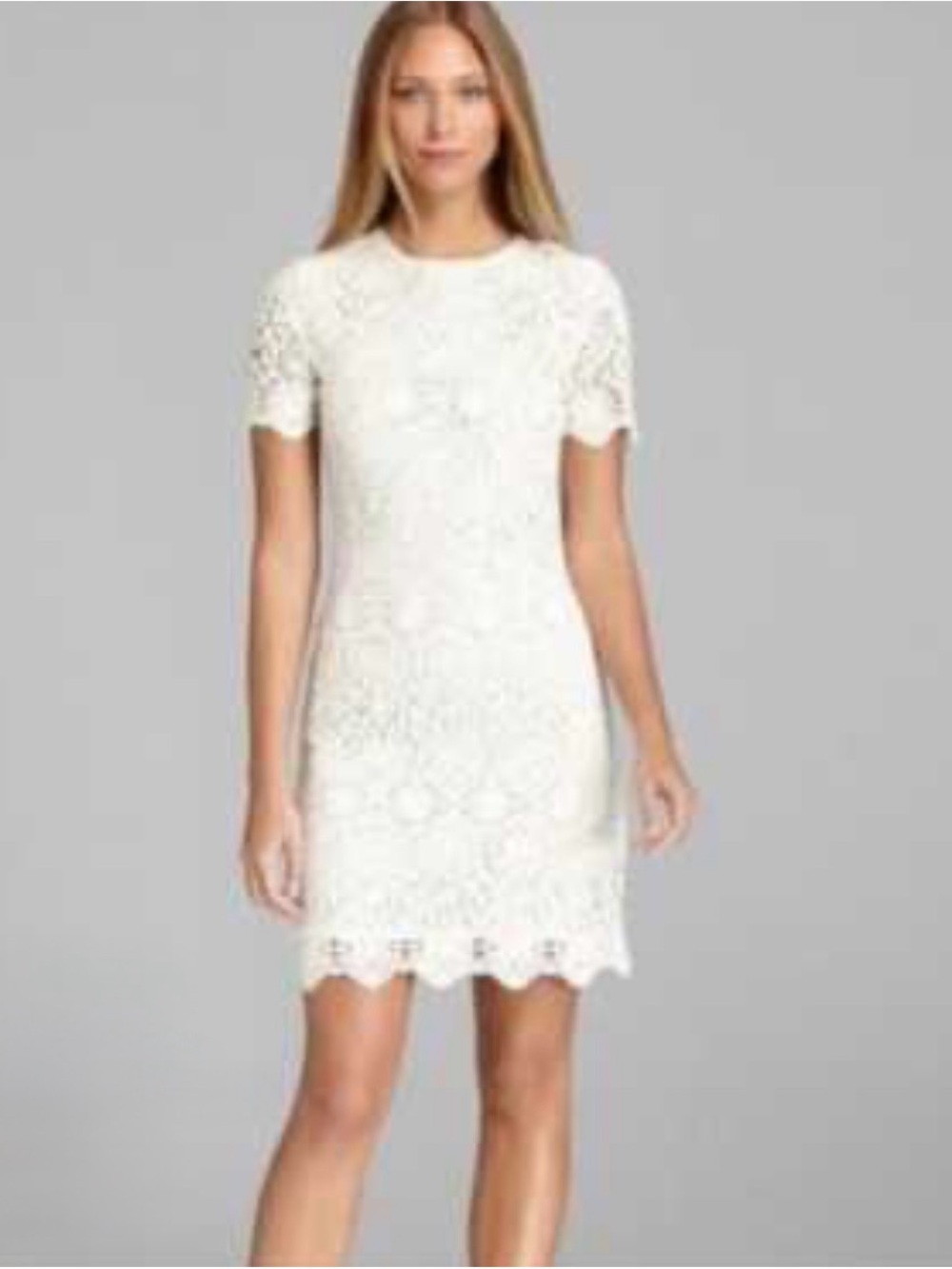 Tory Burch $498 Cream Crochet Lace Trixy Midi Dress Elegant Cream Dress S 2